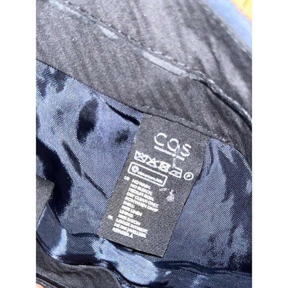 Cos Dark Blue Slim Fit 100% Linen Pants Mens 34 - Picture 4 of 11